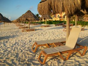 Beach at Riviera Maya Sandy beach in Riviera Maya