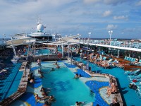 Pool on a cruise ship