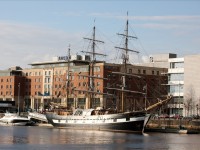 Docklands in the Dublin Harbour