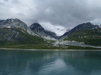 View over the Glacier Bay in Alaska 