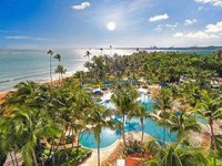 Puerto Rico beach and pools