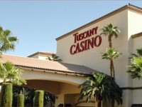 Front side of Tuscany Tuscany Casino and Hotel in Las Vegas, Nevada