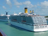 Cruise ships docking