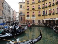 Canal gondolas in Venice, Italy