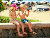 Kids on the beach Kids on the beach