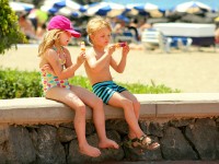 Kids on the beach