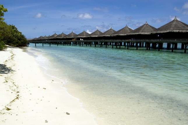 Maldives beach and resorts