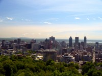 Downtown Montreal View over Downtown Montreal