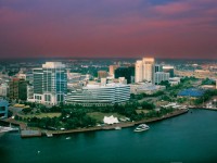 Norfolk Harbor from above