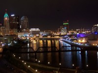 Columbus skyline, night view