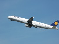 Lufthansa airplane Lufthansa airplane departing