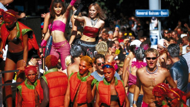 Scene from the Zurich street parade