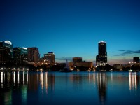 Downtown Orlando by night