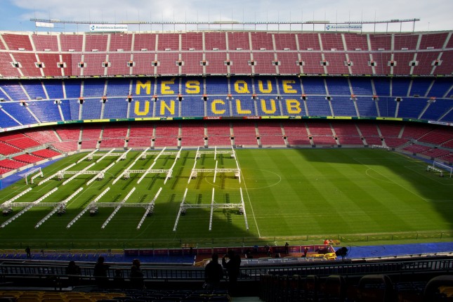 Inside Camp Nou 