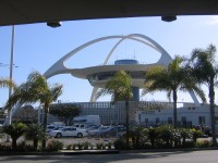 The theme building of Los Angeles Airport