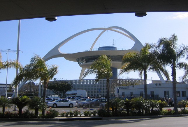 The theme building of Los Angeles Airport