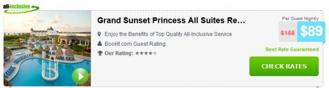 All-inclusive Grand Sunset Princess Suites in Cancun