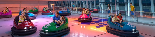 Bumper cars on the ship