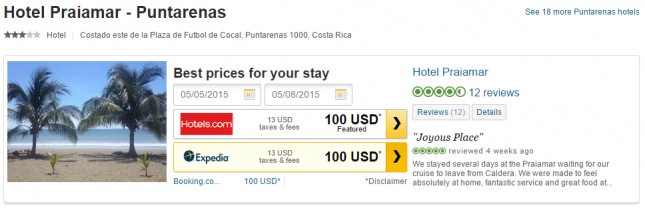 Hotel Praiamar - Puntaneras deal screenshot