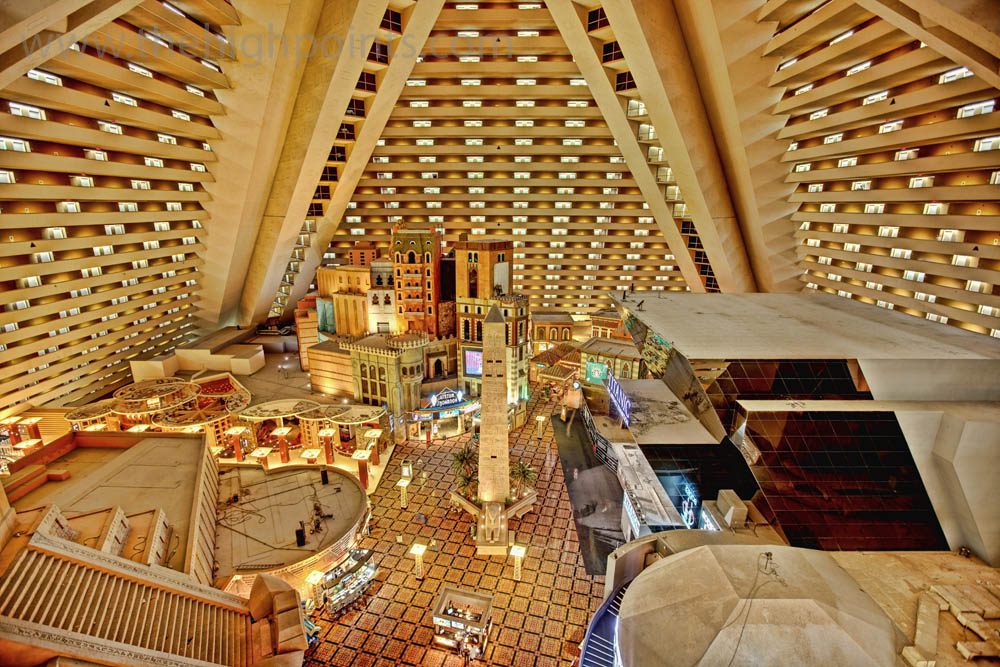 inside the luxor hotel/casino, las vegas, inside the luxor …