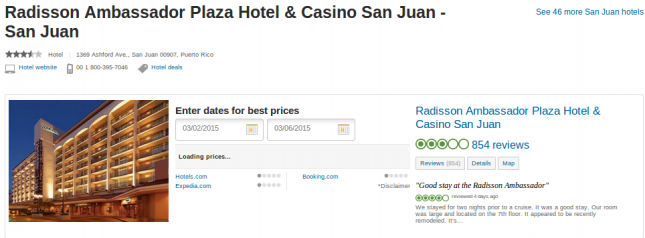 Radisson Ambassador Plaza Hotel and Casino - San Juan deal