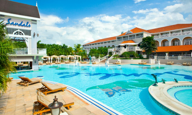 Sandals Grande Riviera - pool view