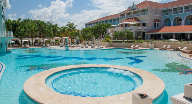 Pool view at Sandals Ochi Beach Resort