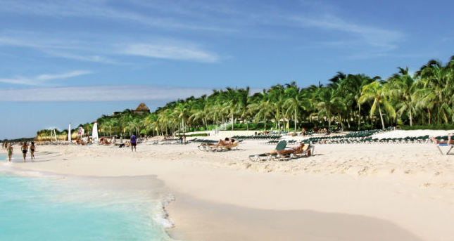 Beach view at Riu Tequila