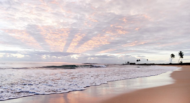 Sunset at the beach of CHIC Punta Cana