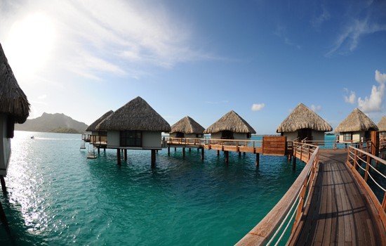 Over water bungalows at Le Meridien