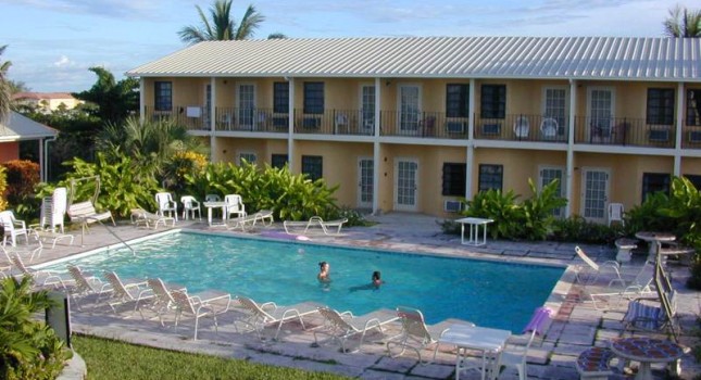 The pool at Orange Hill Beach Inn