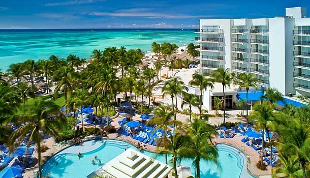 Pool view at Marriott Aruba Resort