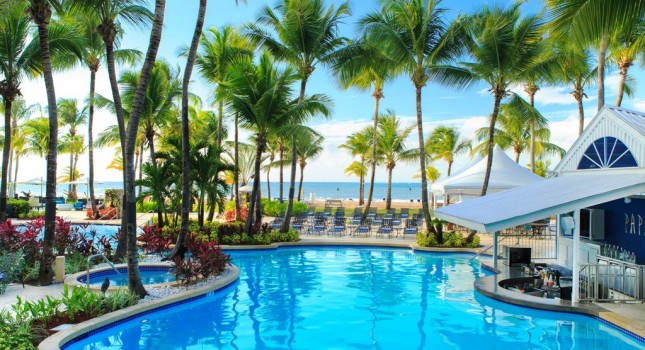 Pool view at Marriott Isla Verde Beach Resort