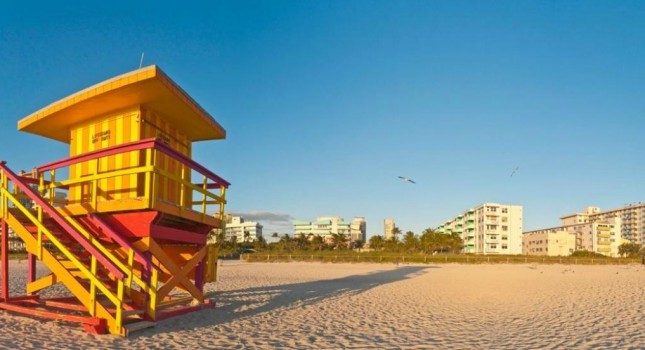 Beach view at Majestic South Beach Hotel