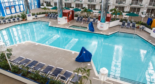 Indoor pool at Princess Ryale Hotel