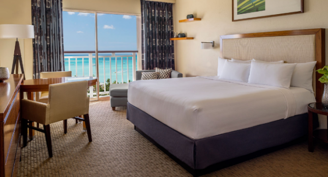 Ocean view room at Hyatt Regency Aruba Resort