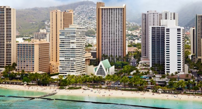 Hilton Waikiki Beach Hotel on Oahu Island