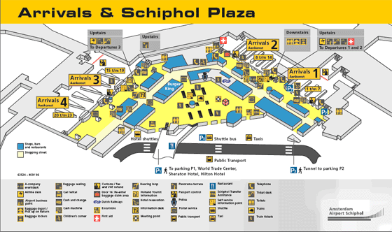 Amsterdam Airport Layout